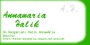 annamaria halik business card